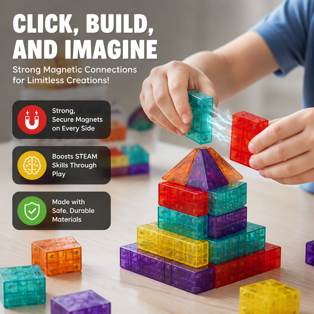 LuminaBlocks™ — Ignite Your Child’s Confidence with Every Strong, Colorful Build