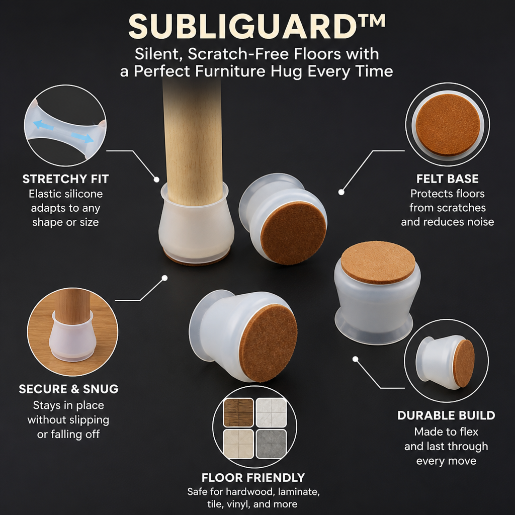 SubliGuard™ — Silent, Scratch-Free Floors with a Perfect Furniture Hug Every Time