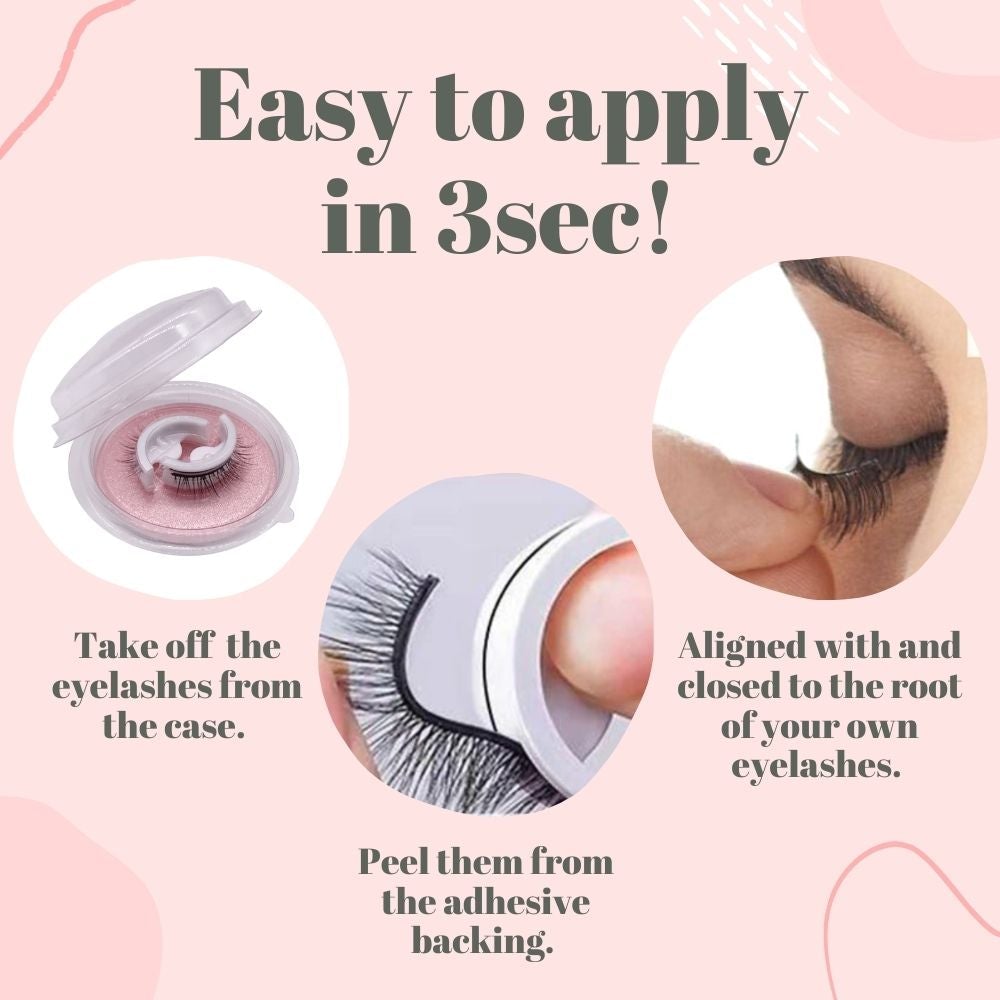Self-adhesive Eyelashes | Self-adhesive, reusable eyelashes