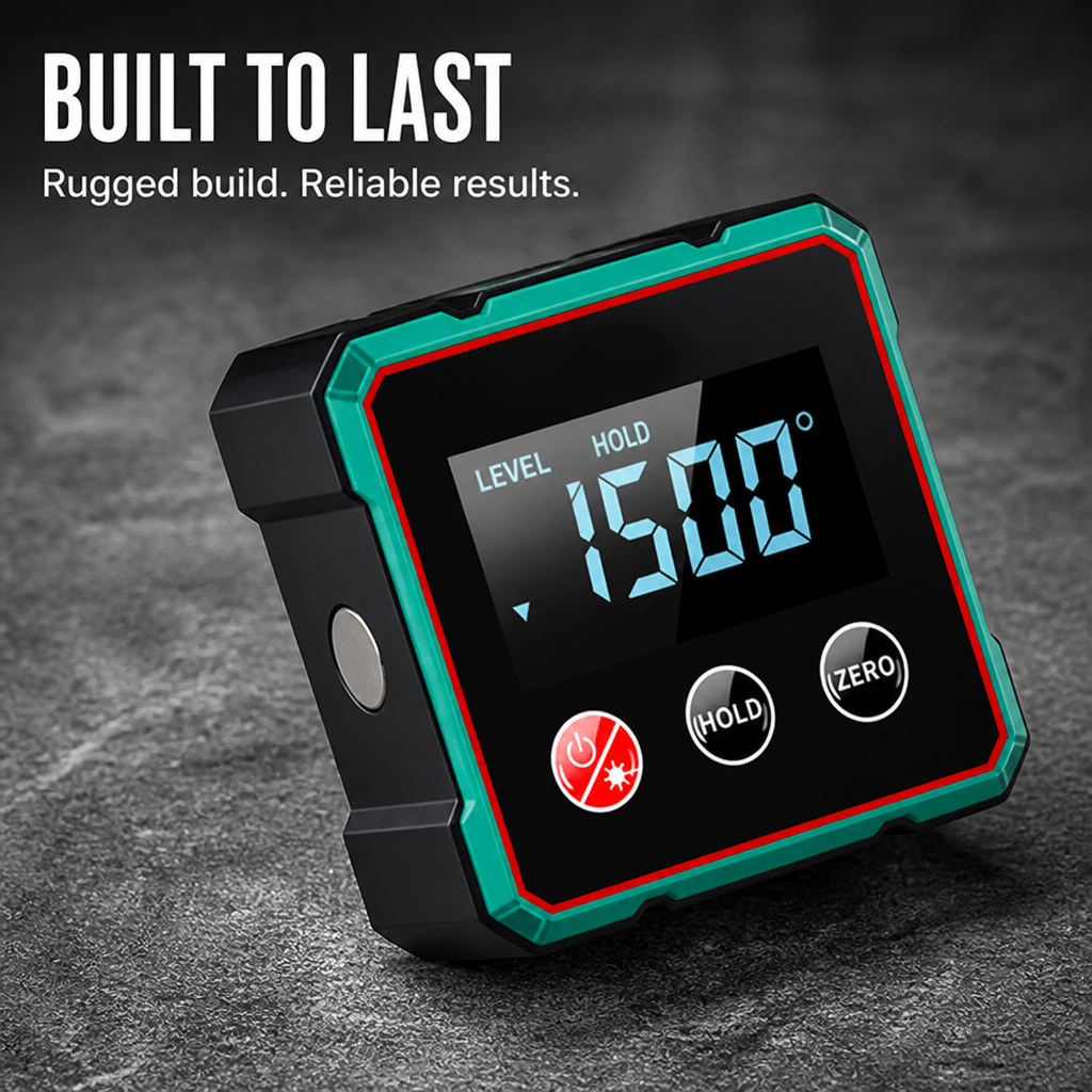 FluxEdge™ Digital Angle Gauge — Master Every Angle with Unshakable Precision and Hands-Free Control