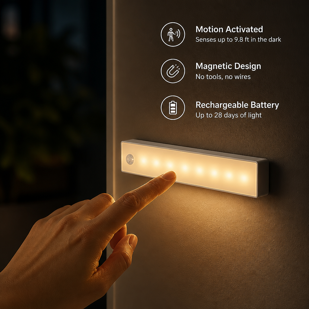 LumaSense™ — Light That Follows You, Brightens Every Step, and Soothes Your Eyes Instantly