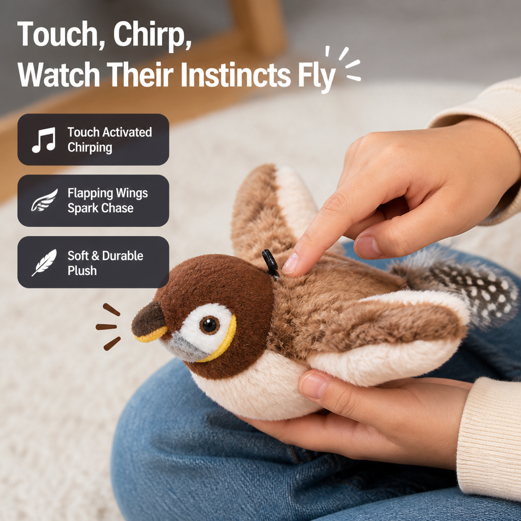 WhiskerWhirl™ — Ignite Your Cat’s Wild Hunter Instincts with Every Chirp