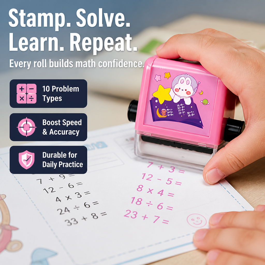 SparkDigits™ FlashStamp — Ignite Your Child’s Math Confidence and Turn Practice into Play