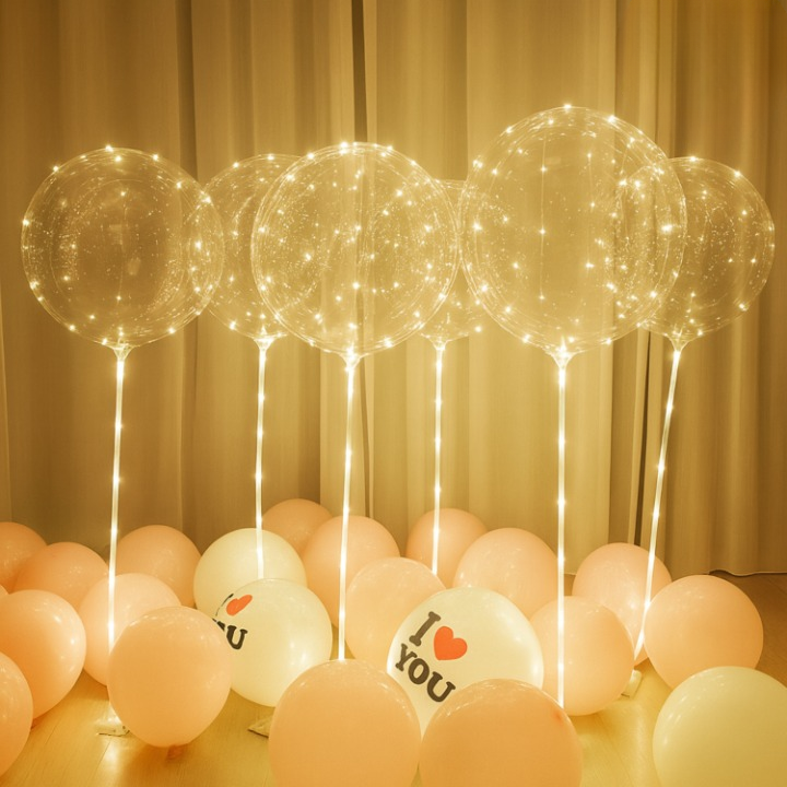LED Illuminated Balloons - Set of 10 Pieces
