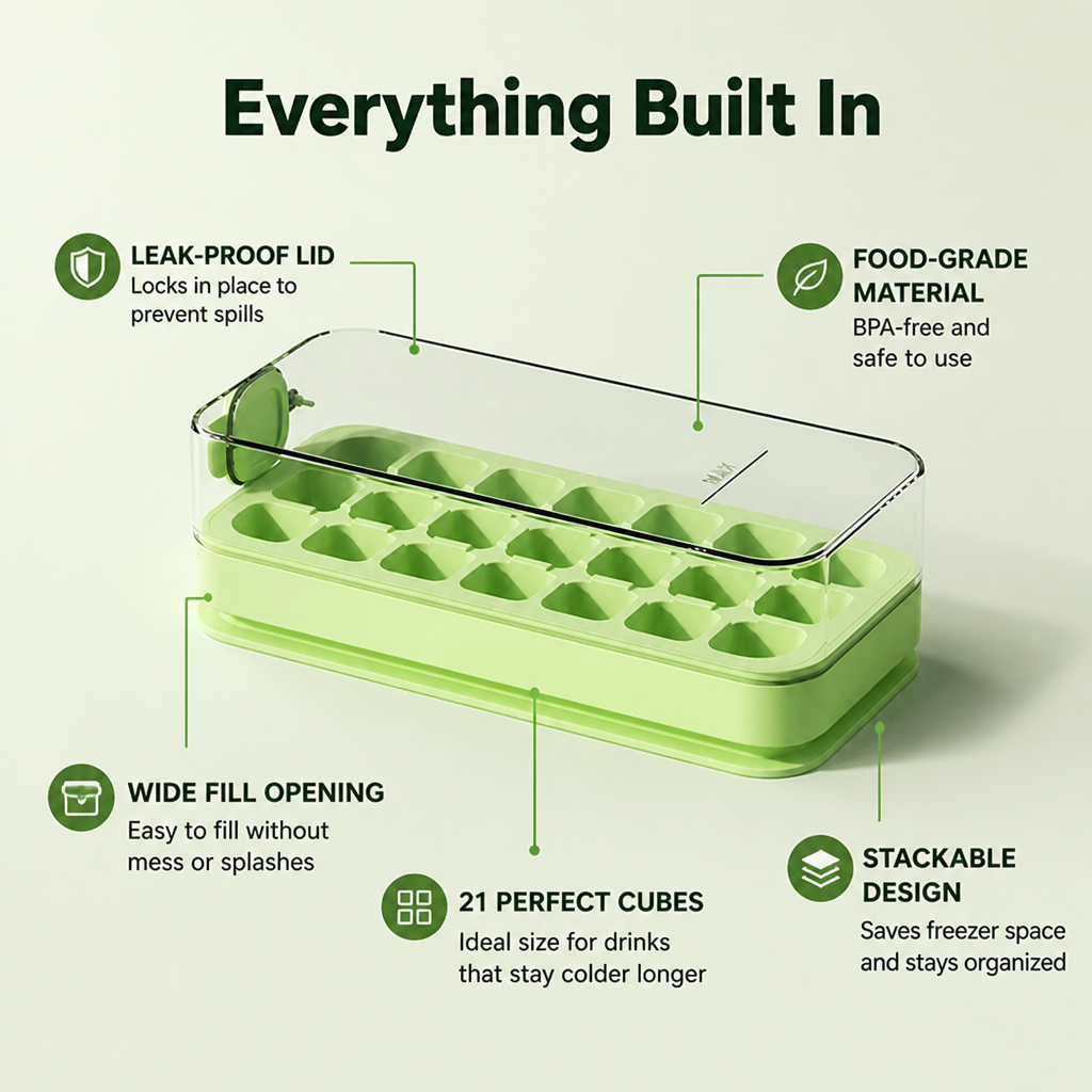 ChillCraft™ — Effortless, Spill-Proof Ice That Elevates Every Drink to Pure Perfection