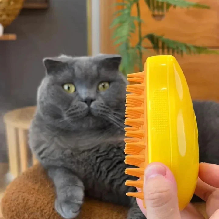 VelvetMist™ Brush — Transform Grooming into a Blissful Escape for Your Cat and a Hair-Free Home
