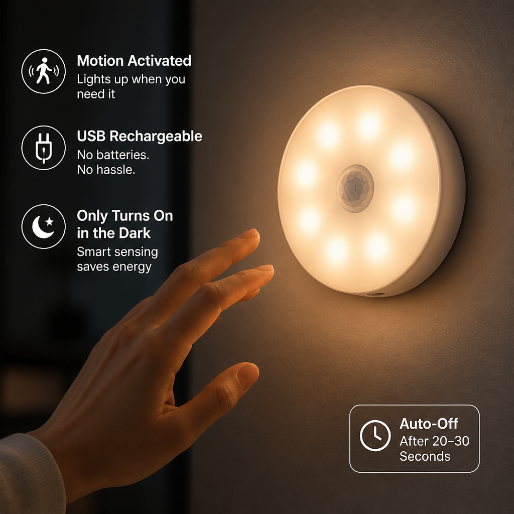 LumiSure™ — Instant, Hands-Free Light That Makes You Feel Safe and In Control