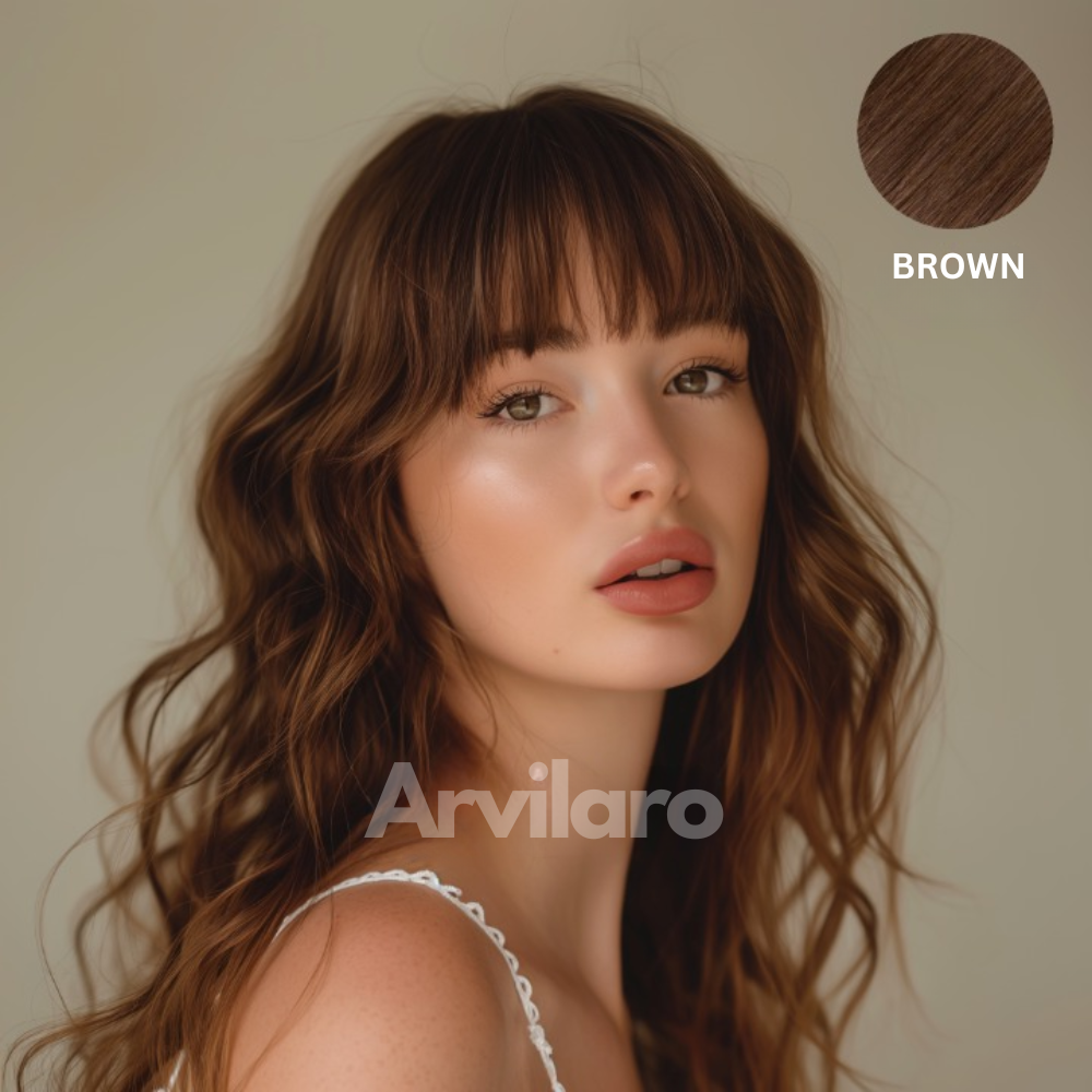 Arvilaro Clip-On Bangs (100% Real Hair)