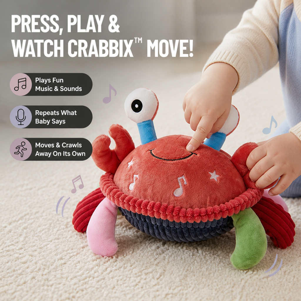 Crabbix™ — Ignite Your Baby’s Senses and Spark Every Milestone with Joyful Play