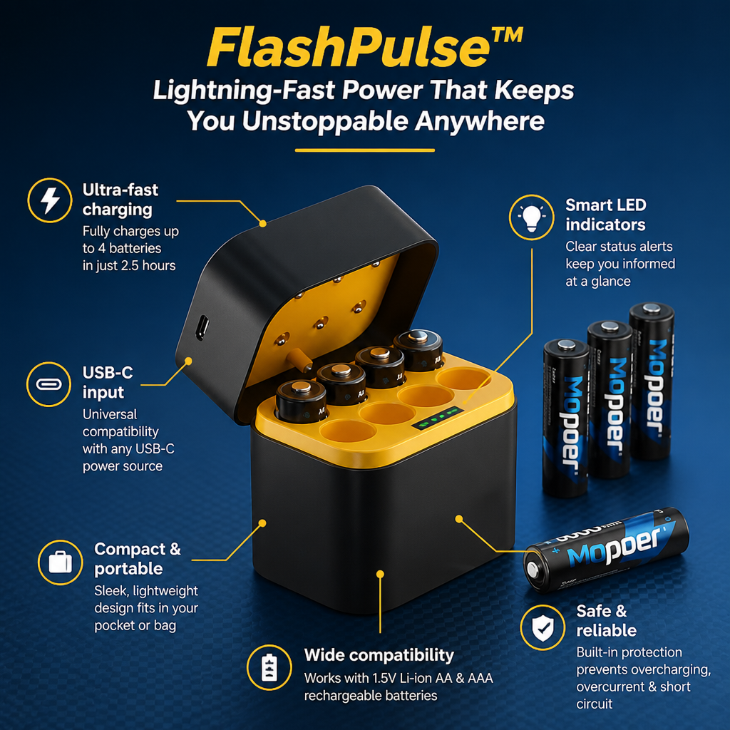 FlashPulse™ — Lightning-Fast Power That Keeps You Unstoppable Anywhere