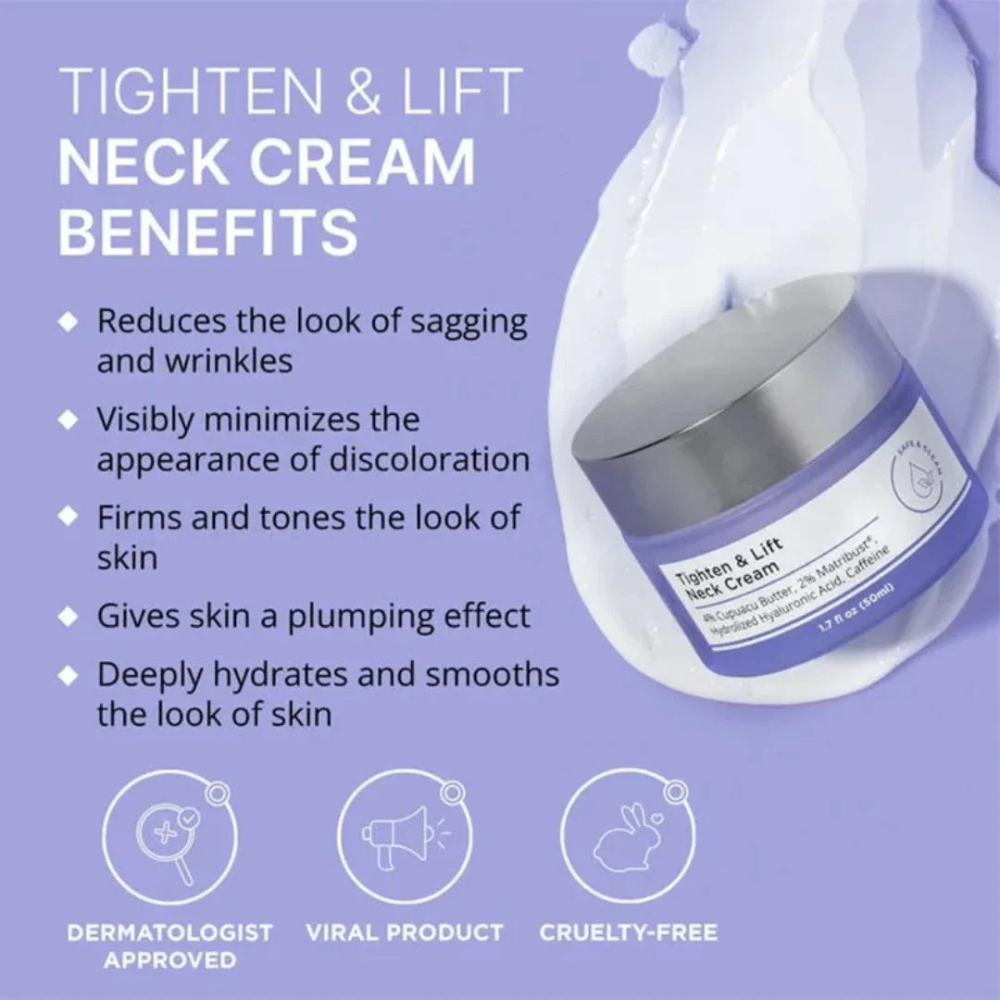 Tighten & Lift Neck Cream | Arvilaro | 1+1 FREE