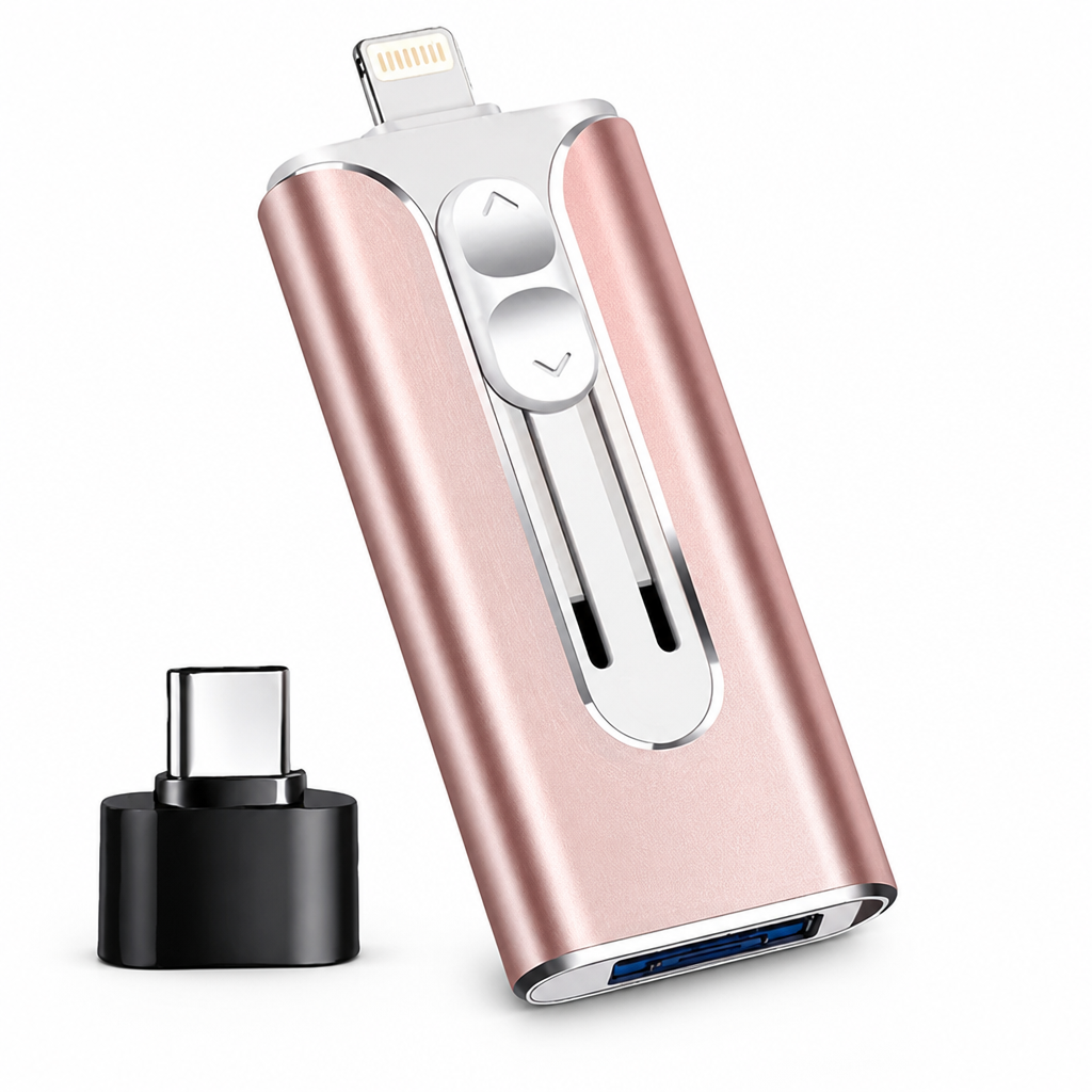 FlashNexa™ 4-in-1 Mobile U-Disk — Unlock Instant, Hassle-Free Storage Across All Your Devices