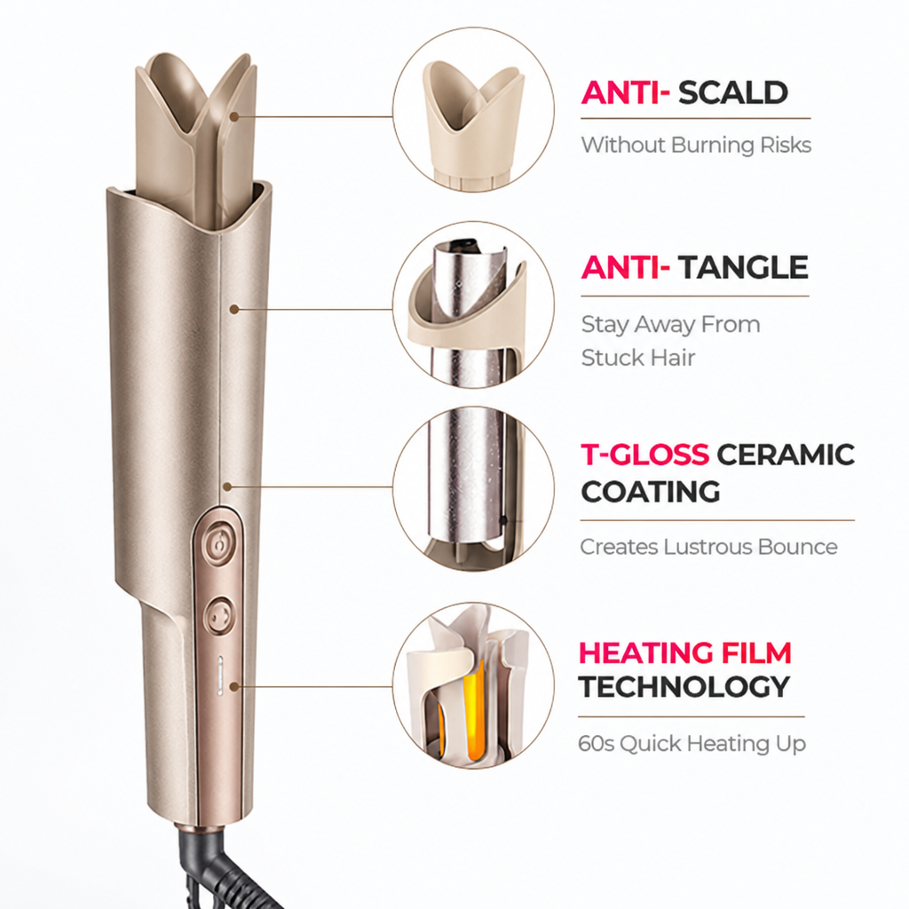 LumaCurl™ Pro — Transform Your Hair with Effortless, Head-Turning Curls That Last All Week