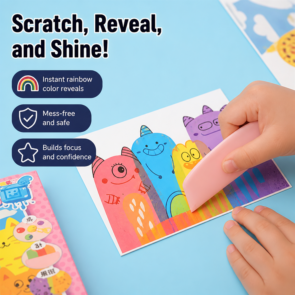 BrightBrite™ — Keep Little Hands Busy Revealing Rainbow Art, Zero Mess