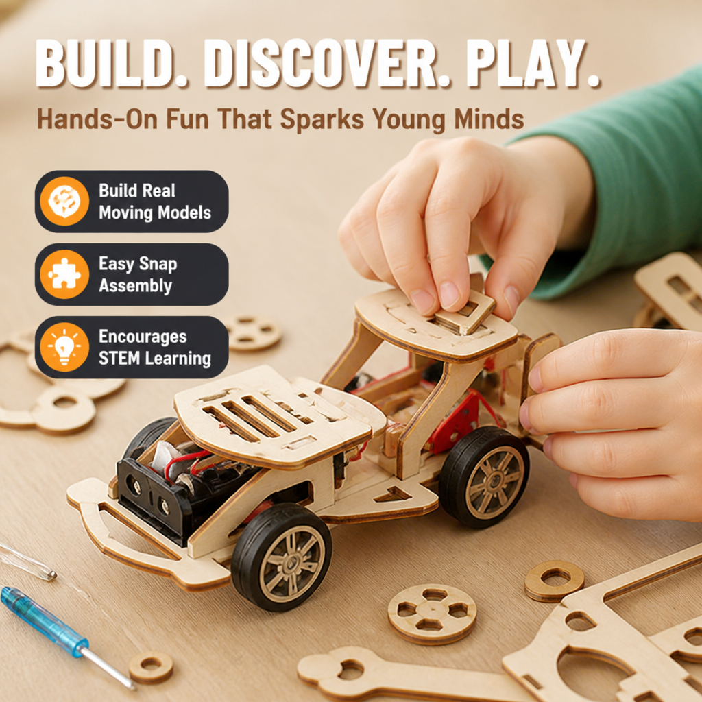 BrightBuild™ STEM Wooden Playset — Ignite Curiosity and Build Lifelong Genius