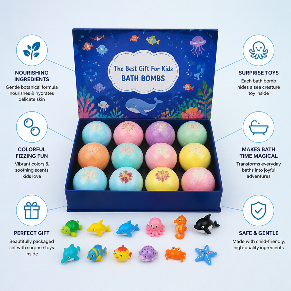 TideFroth™ — Spark Joyful Bath Time Magic with Soothing Colors and Surprise Toys