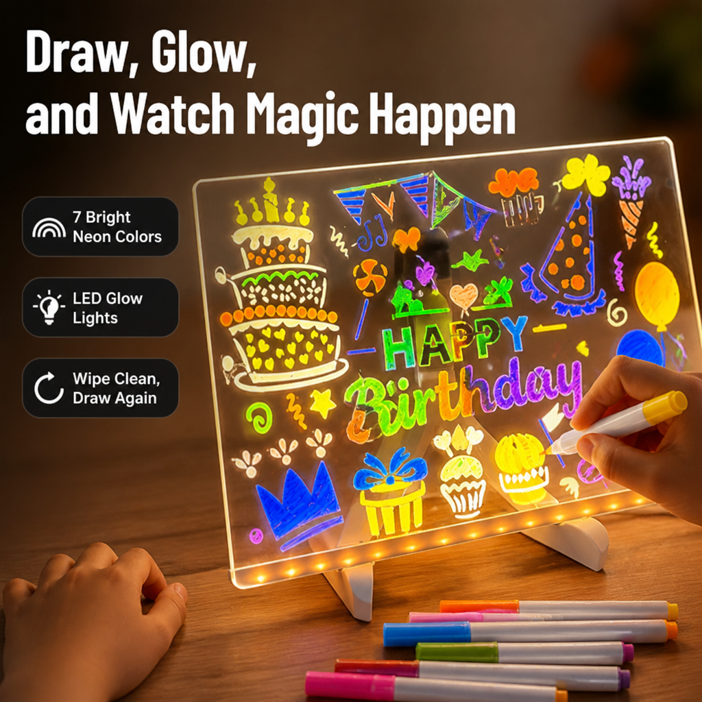 LumiSketch™ — Spark Mess-Free Creativity and Watch Their Imagination Shine Bright