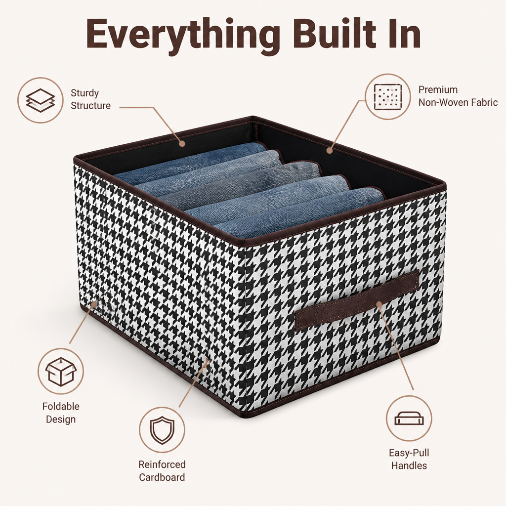 VeerCraft™ Foldable Organizer — Clear the Clutter and Find Your Favorite Jeans Instantly