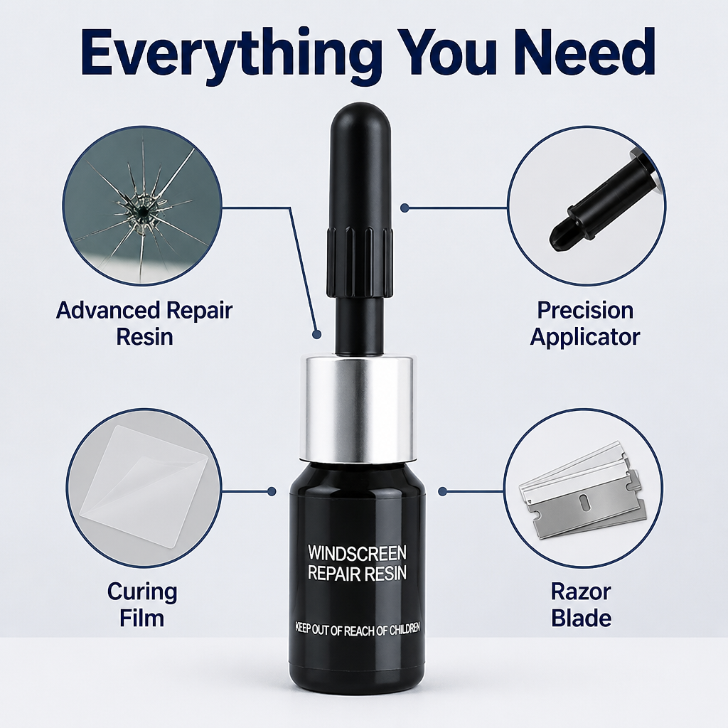 VitraClear™ Glass Rescue Kit — Instantly Restore Confidence with Invisible, Lasting Glass Repair