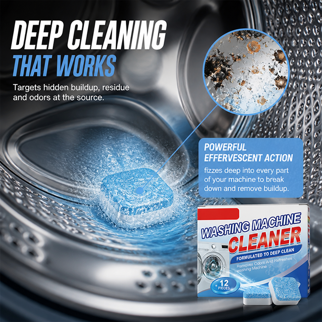 PurifiTab™ — Finally, a Washing Machine That Smells Fresh and Runs Like New Every Time