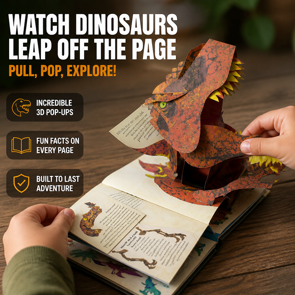 PrehistoRise™ — Watch Dinosaurs Leap Off the Page & Hold Their Attention for Real