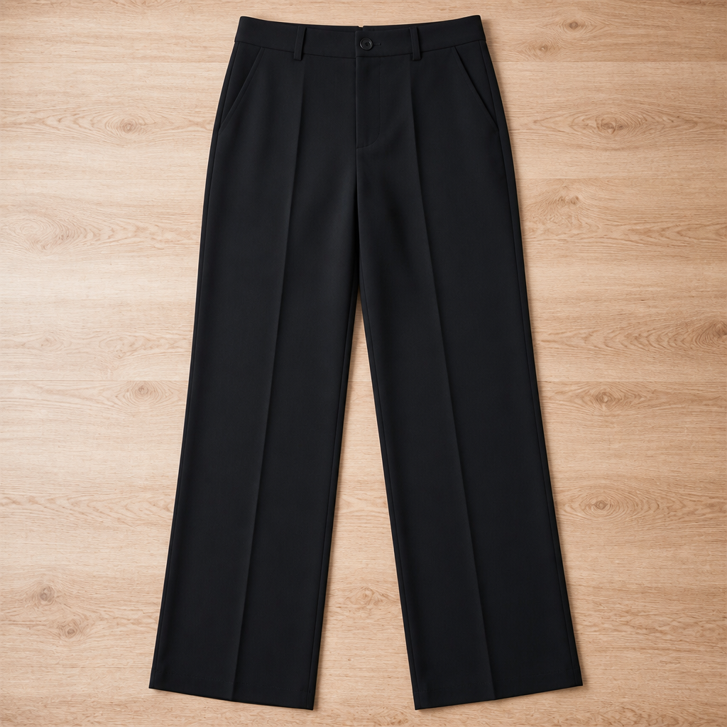 SilhouetteRx™ – Tailored High-Waist Wide-Leg Trousers with Front Pleat