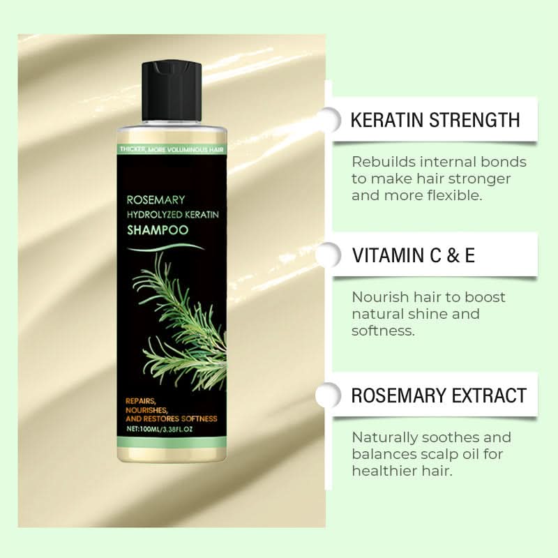 ViraSage™ Rosemary Keratin Shampoo — Unleash Fuller, Stronger Hair That Turns Heads