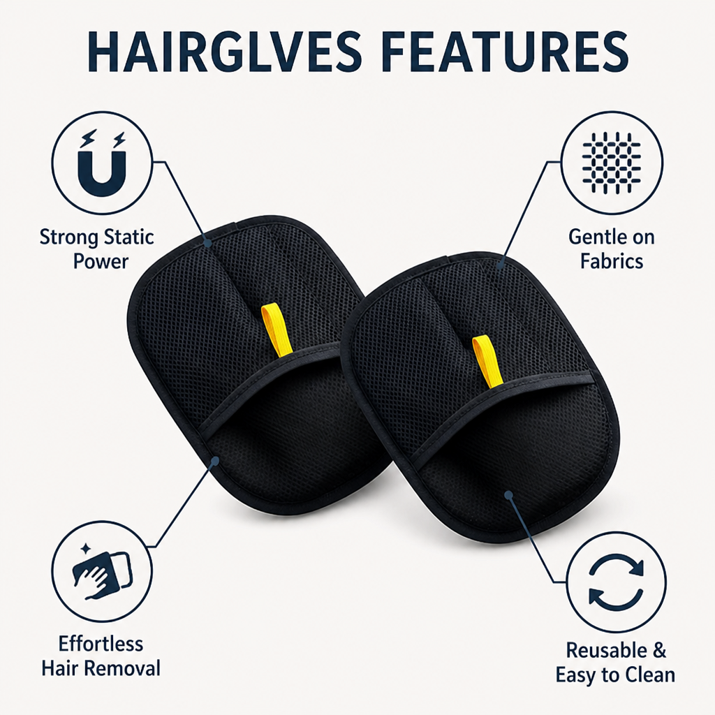 FurTamer™ HairGloves — Effortless Pet Hair Control for a Peaceful, Allergy-Free Home