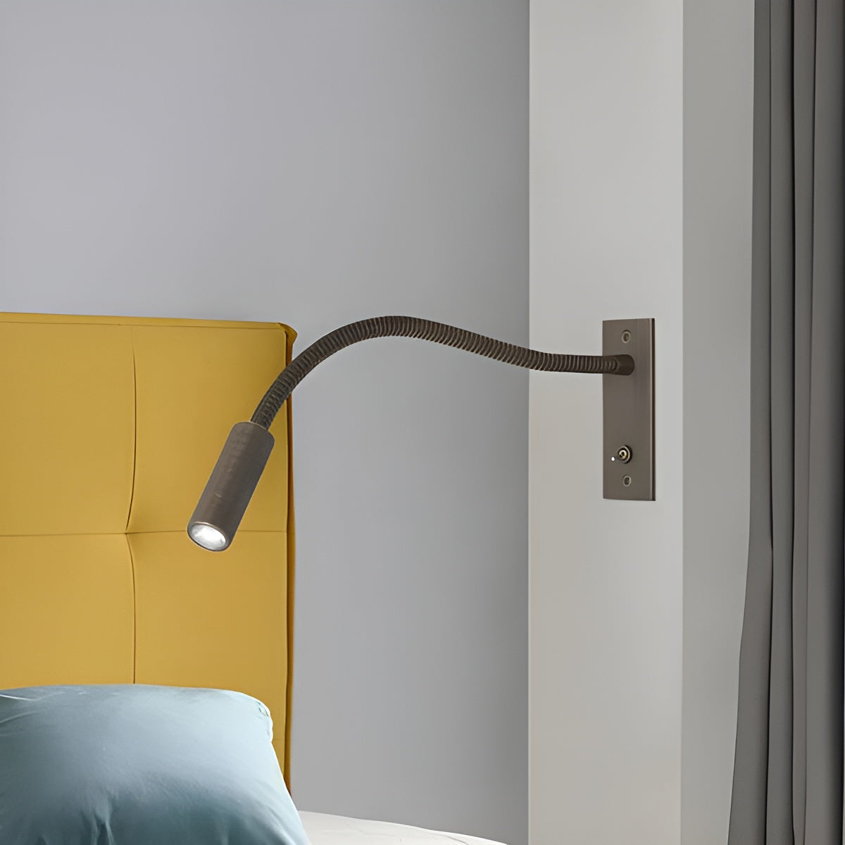 Adjustable Gooseneck Wall Light – Reading Lamp for Bed and Sofa