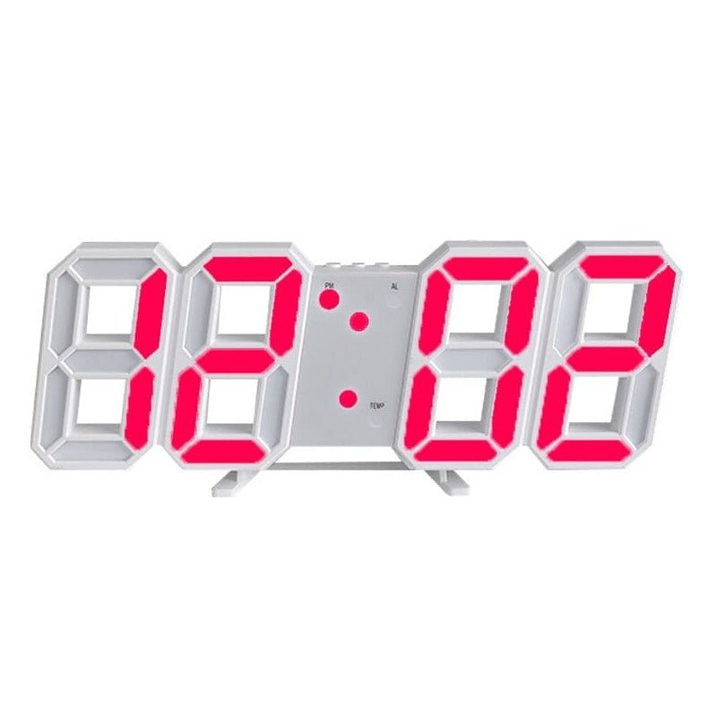 3D LED Wall Clock - Effortlessly Read Time in Bright Clarity Anytime