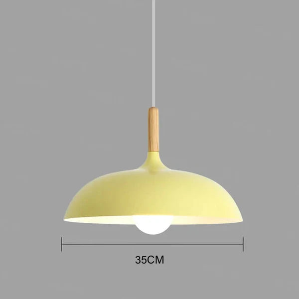 Ceiling Lamp Crafted from Northern Oak