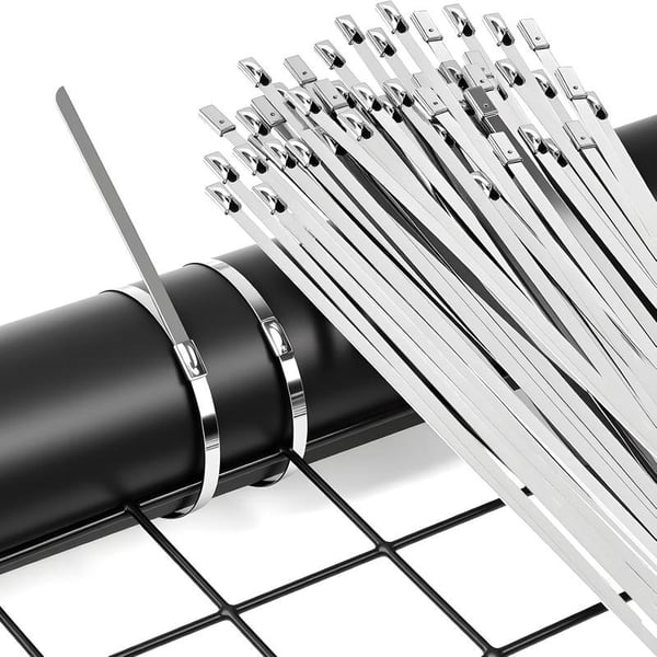 Stainless Steel Cable Tie Gun with Metal Fasteners