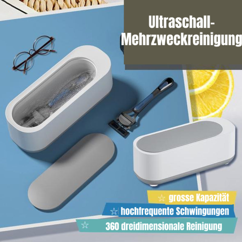 Ultrasonic Cleaner | 360° Thorough Cleaning | For Glasses & Jewelry | Portable | SonicPure
