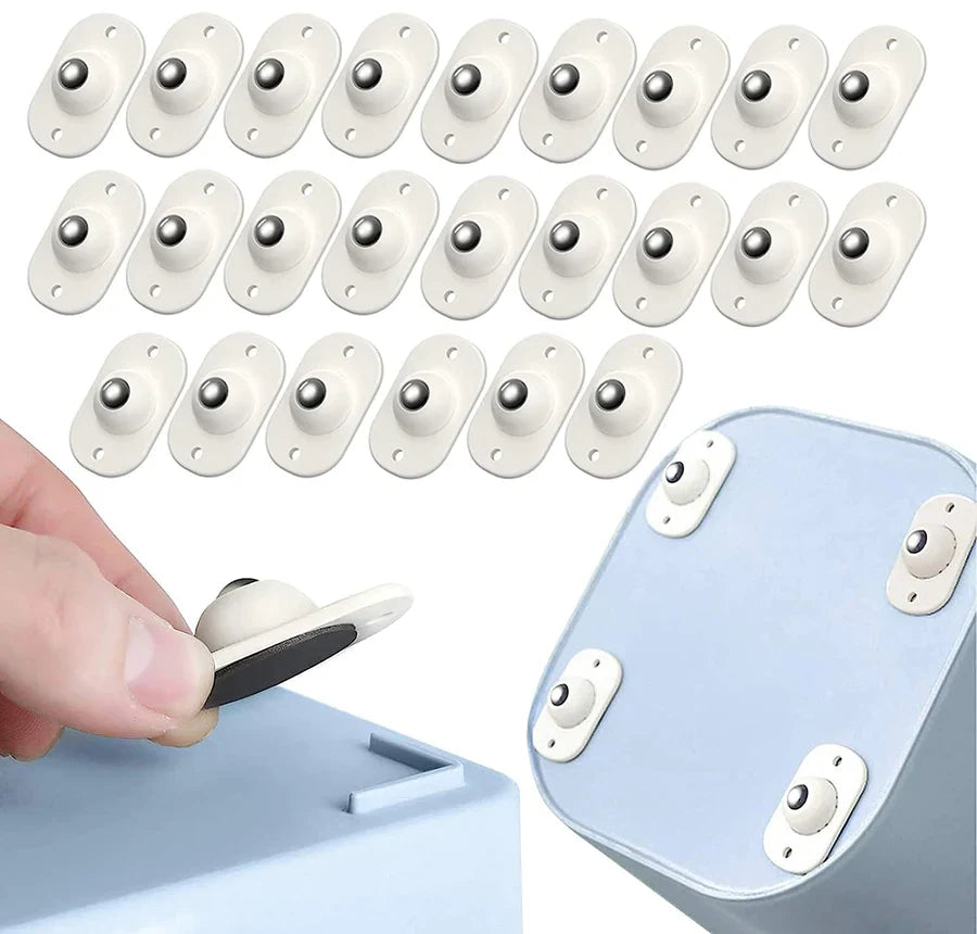 Self-Adhesive Furniture Gliders with Ball Bearings – Set of 8