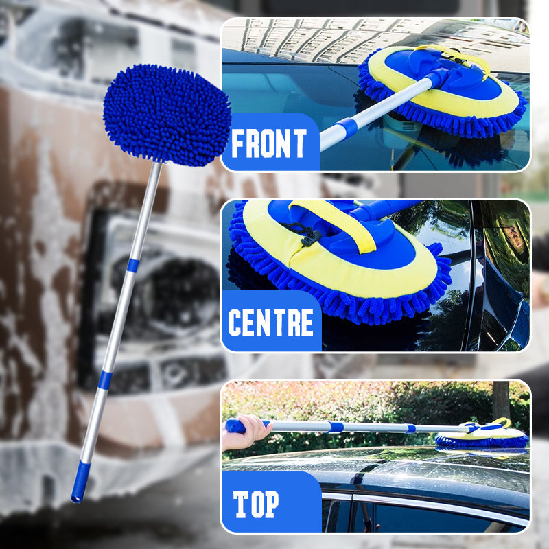 Telescopic Car Wash Mop with Extendable Handle