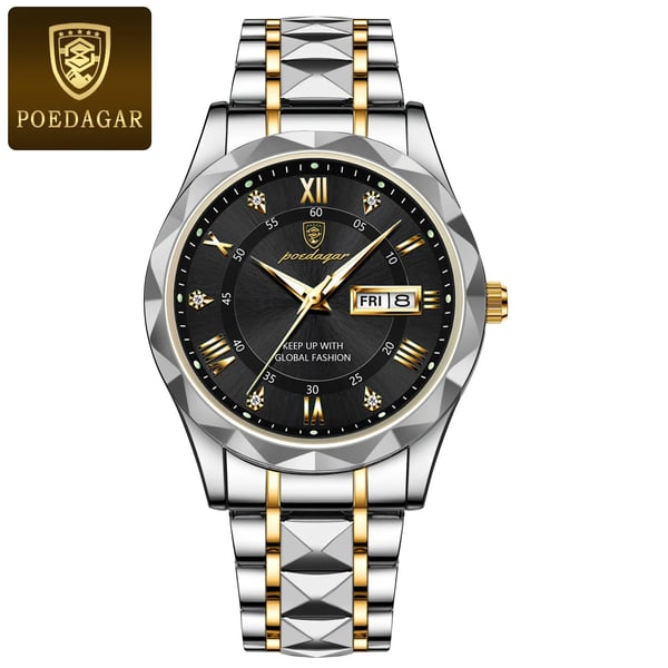 Waterproof Luxury Men's Watch with Luminous Feature