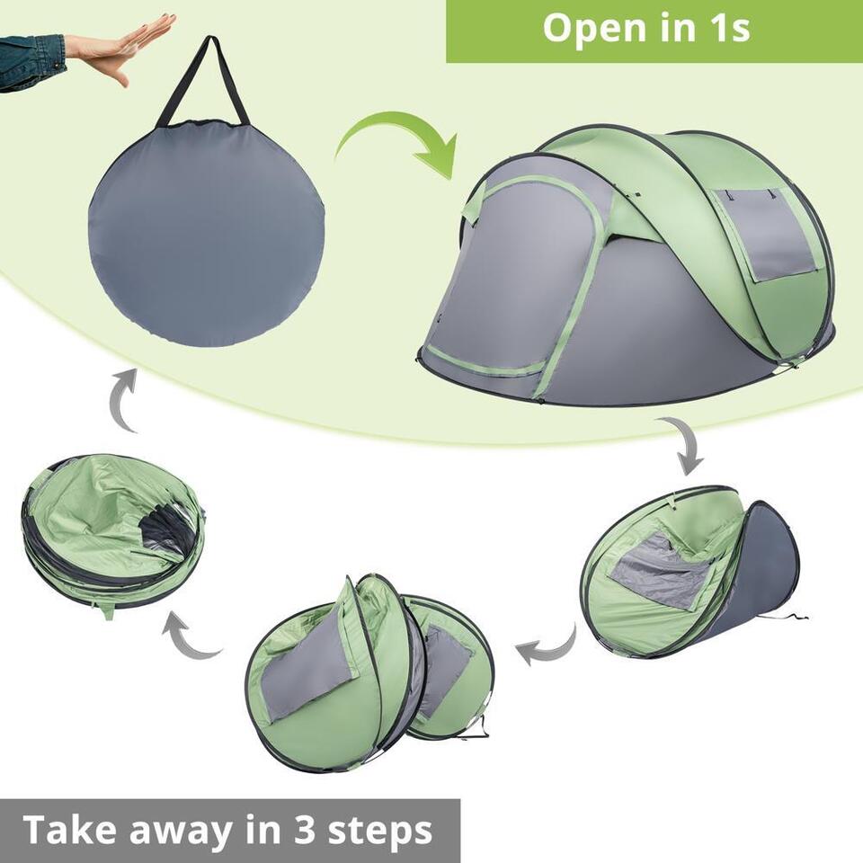 Waterproof Pop-Up Tent for 4 People - Automatic Assembly
