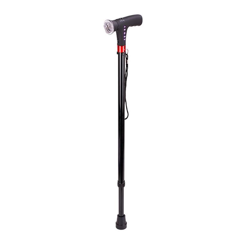 Adjustable Outdoor Walking Sticks with LED Lights for Hiking and Fitness