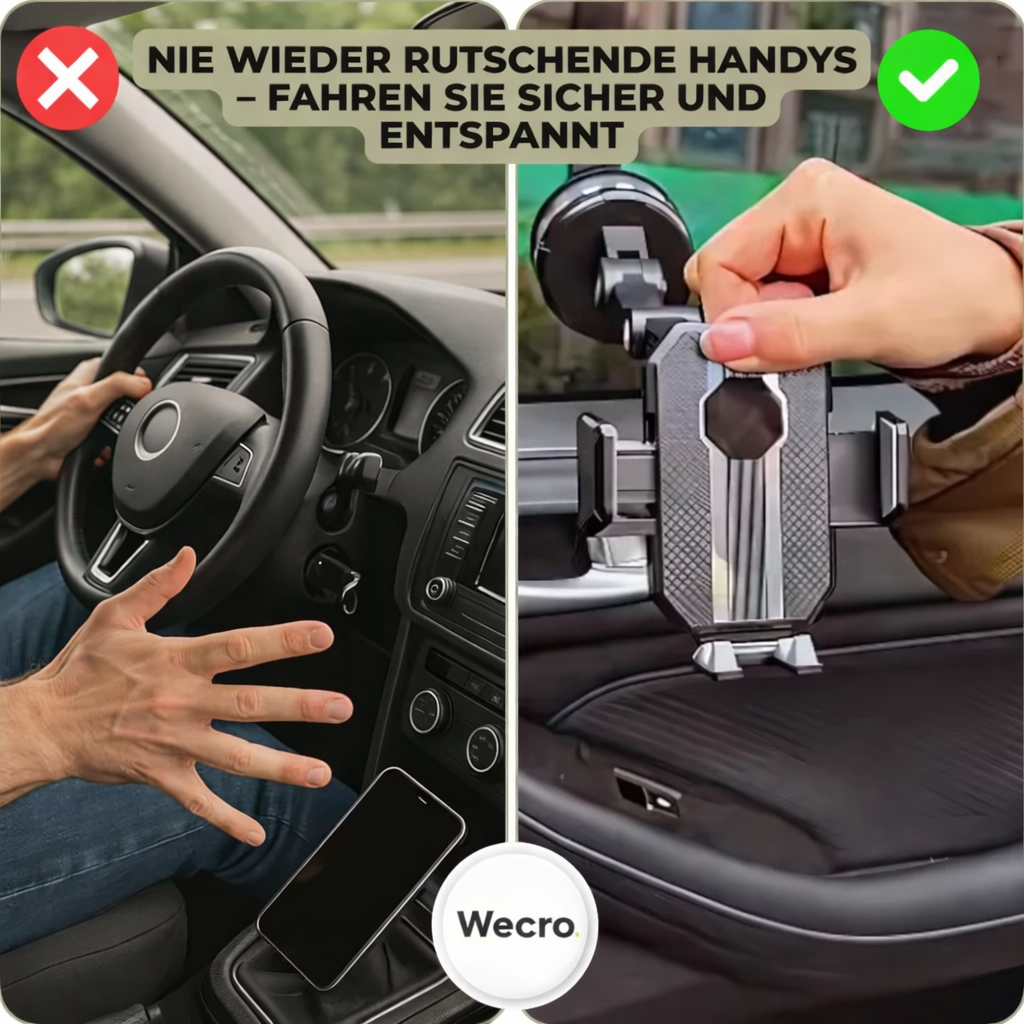Phone Mount | Smartphone Holder with Suction Cup & 360° Swivel | LuxGrip
