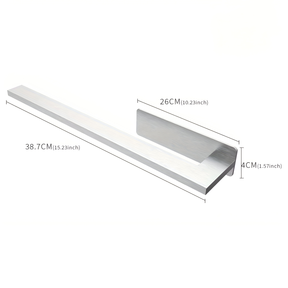 Towel Rack | Adhesive Wall-Mounted | Stainless Steel Water-Resistant | BathLine