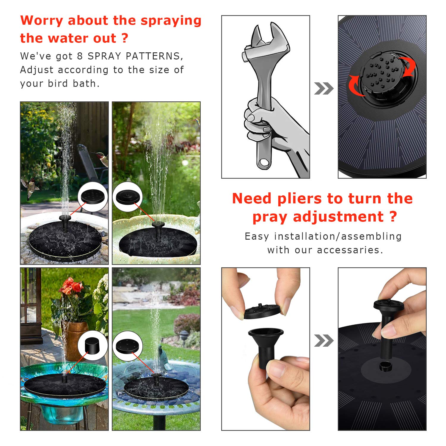 Solar Fountain – Enchant Your Garden with Lively Water Feature and Solar Power