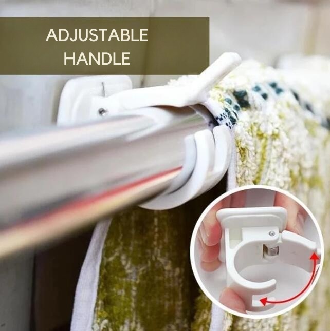 Curtain Bracket No Drilling Needed | Adjustable & Self-Adhesive | Secure Grip | StickRod