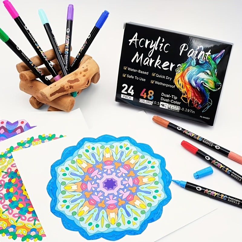 Set of 120 Acrylic Markers