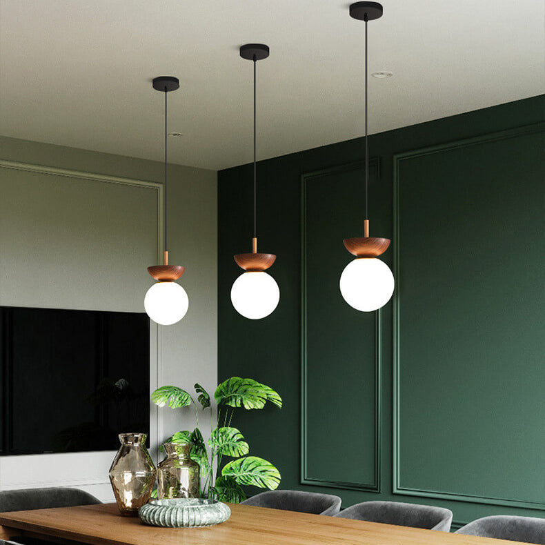 Glass Sphere Ceiling Lamp
