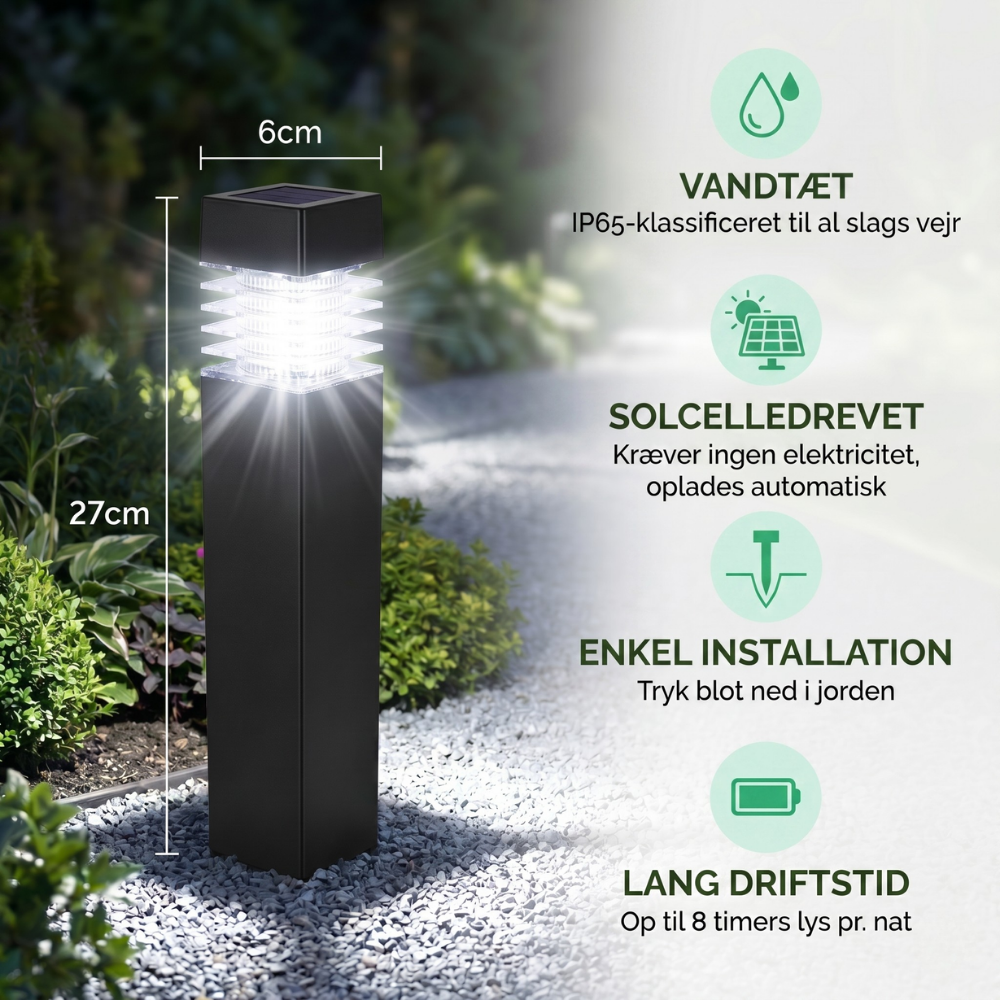 Solar Garden Path Light – Bright Outdoor Lantern