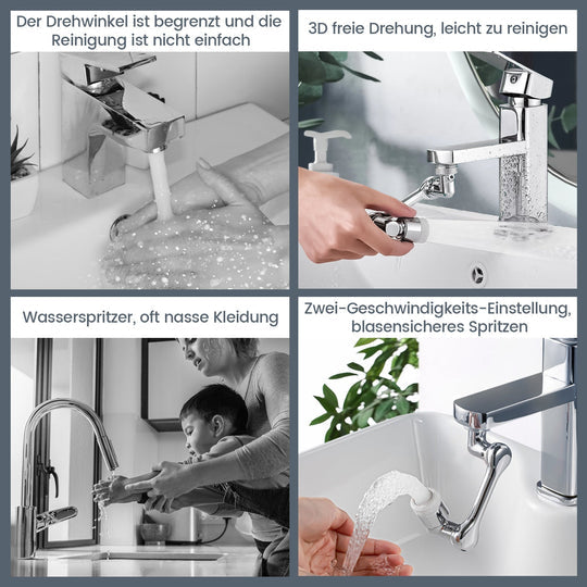 TwistTap™ - 1080 Degree Rotatable Extended Faucet