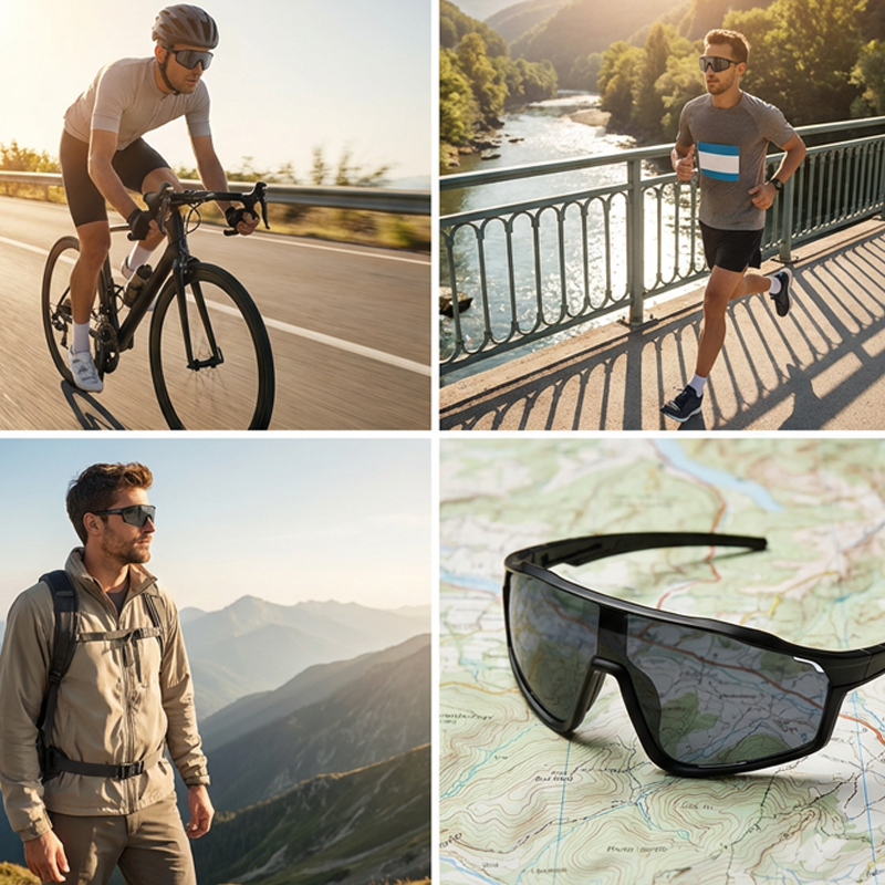 Photochromic Sports Sunglasses with UV Protection