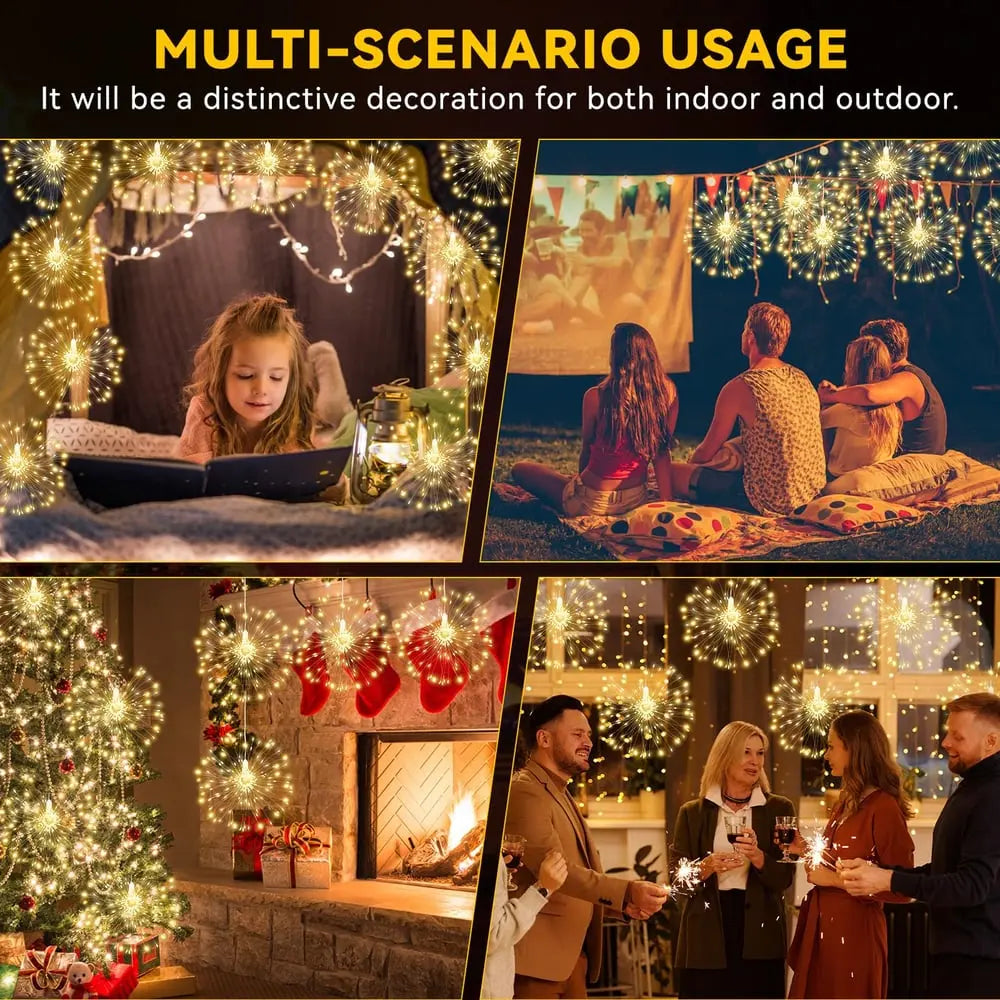 Starburst String Lights Set of 3 — Transforms Your Room into a Dazzling Light Show