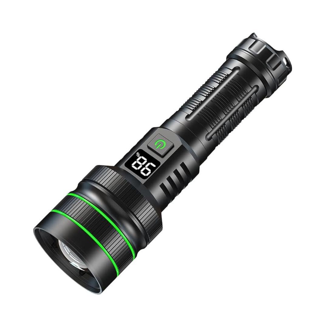 Zoomable LED Flashlight with Adjustable Beam for Camping and Emergencies