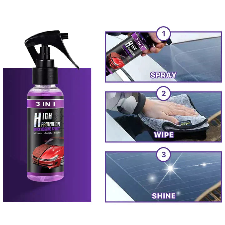 FlareShield™ 3-in-1 Car Cleaner — Instantly Revive and Protect Your Ride’s Showroom Shine
